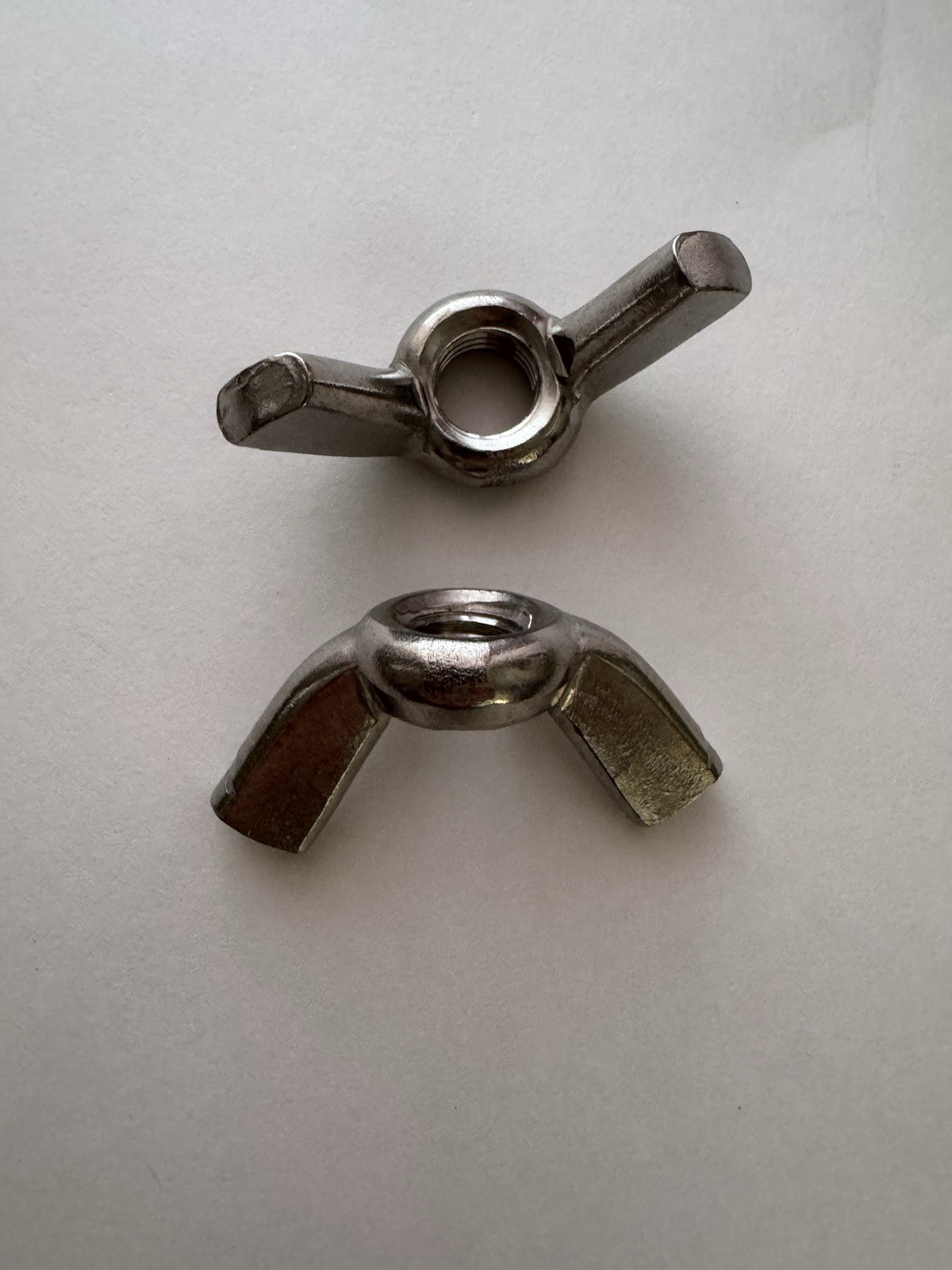 METRIC STAINLESS STEEL WING NUTS. M14-2.0 DIN 315 A2 , 2 PCS.NEW