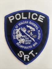 FLORIDA HIALEAH GARDENS POLICE SRT SPECIAL RESPONSE SHOULDER PATCH SHERIFF 314
