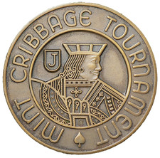 1970 Royal Canadian Mint Cribbage Tournament Winner Medal for Employees #24884