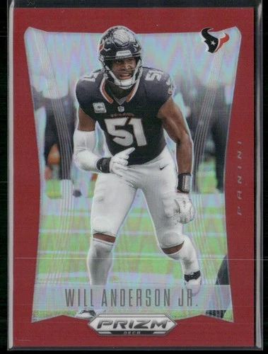 2024 Panini Prizm Deca Football Red Will Anderson Jr. #125