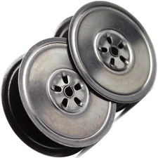 Vintage Underwood Typewriter Twin Metal Spools with New Black Ribbon