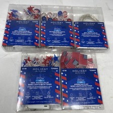 5-pack Holiday Living LED Wire Lights With Timer-All Different Designs- See Pics