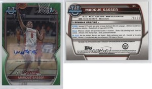 2022-23 Bowman U Chrome Prospect Green Refractor /99 Marcus Sasser #93 Auto