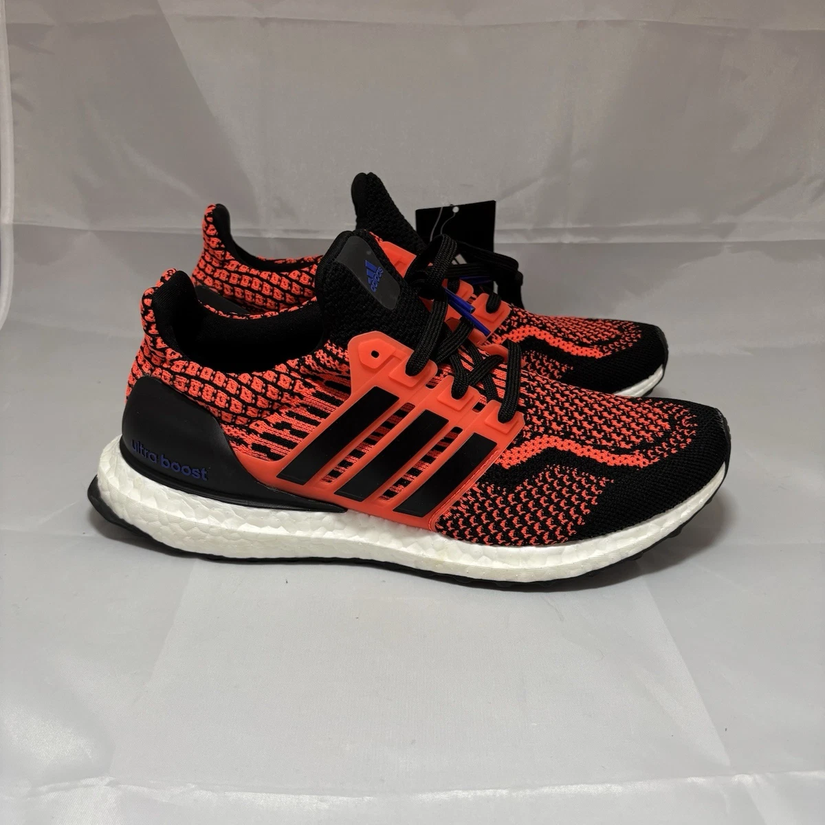 New adidas Ultra Boost 5.0 DNA Solar Red Black Men\'s Running Shoes Size 8 Adidas Ultraboost 5.0 DNA Black Solar Red Shoes GX8965 Men main image 2