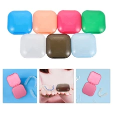 7 PCS Denture Storage Box Container Case Retainer with Vent