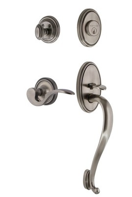 Nostalgic Warehouse CLAMAN_ESET_234_SG_LH Classic Left Handed - Grey
