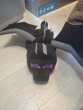 Minecraft Ender Dragon Stuffed Plush Toy 12" Black Mattel Toy - Tested and Works