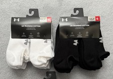 Under Armour Kids 6 Pack No Show Cushioned Socks Fits Shoe Sz 13.5K-4Y New