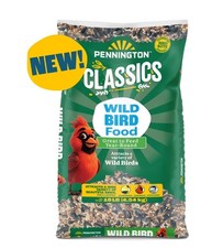 Pennington Classic Dry Wild Bird Feed and Wild Bird Seed, 10 lb. Bag, 1 Pack