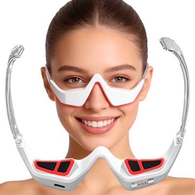 Red Light Under Eye Therapy Massager: EMS for Dark Circles Relief