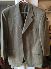 CANALI Proposta 100 Green PURE WOOL suit sport coat jacket blazer US 52R Italy
