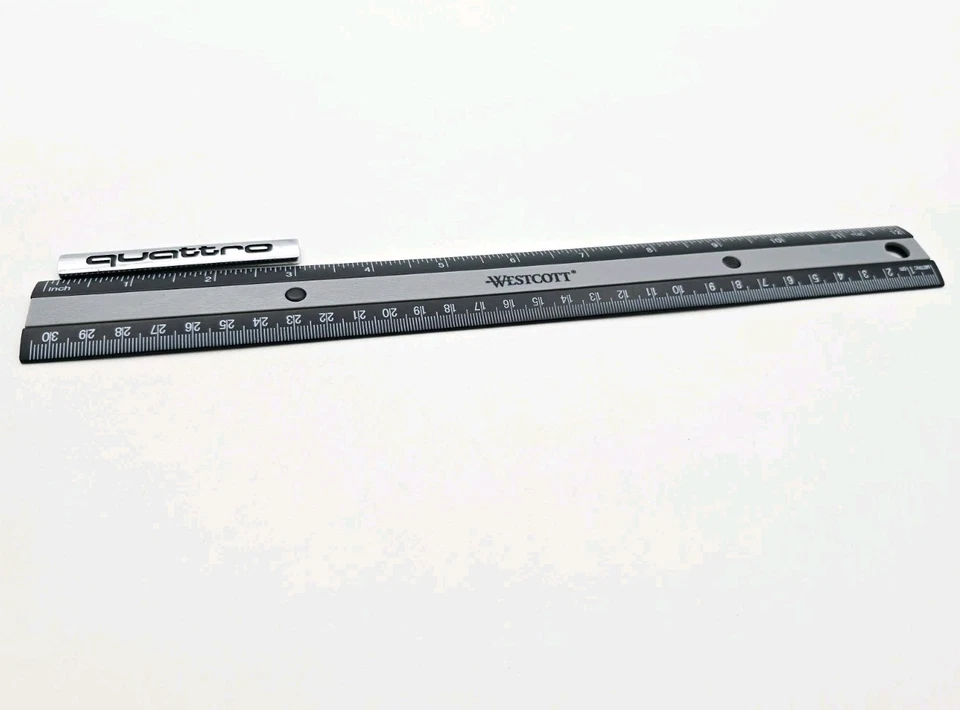 奥迪 A3 A4 A6 四轮后刺绣标志徽章标志符号铬 — 第 2/3 张图片