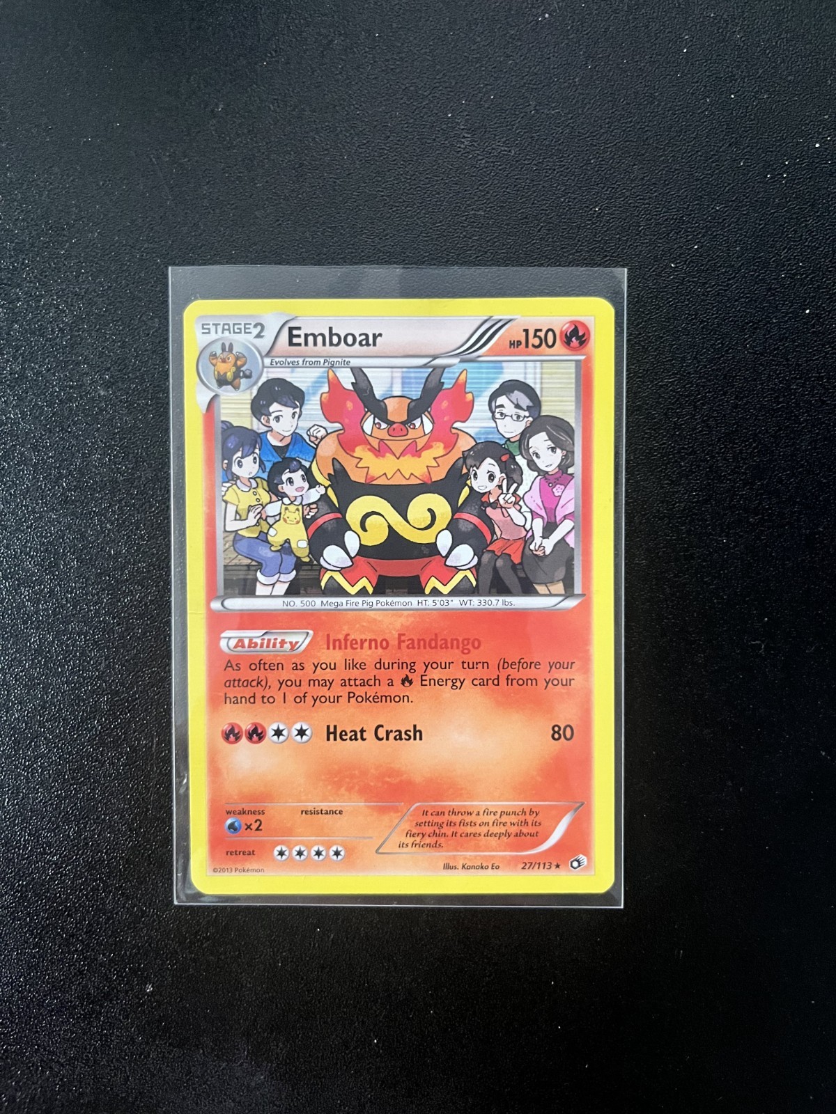 Emboar 27/113 NM Legendary Treasures Holo Pokemon Card