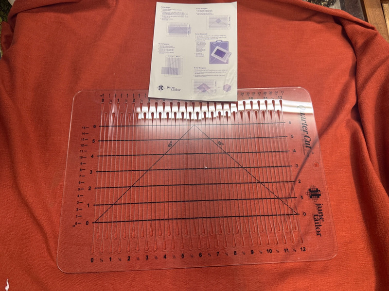 Quarter Cut Slotted Ruler - June Tailor , JT-794