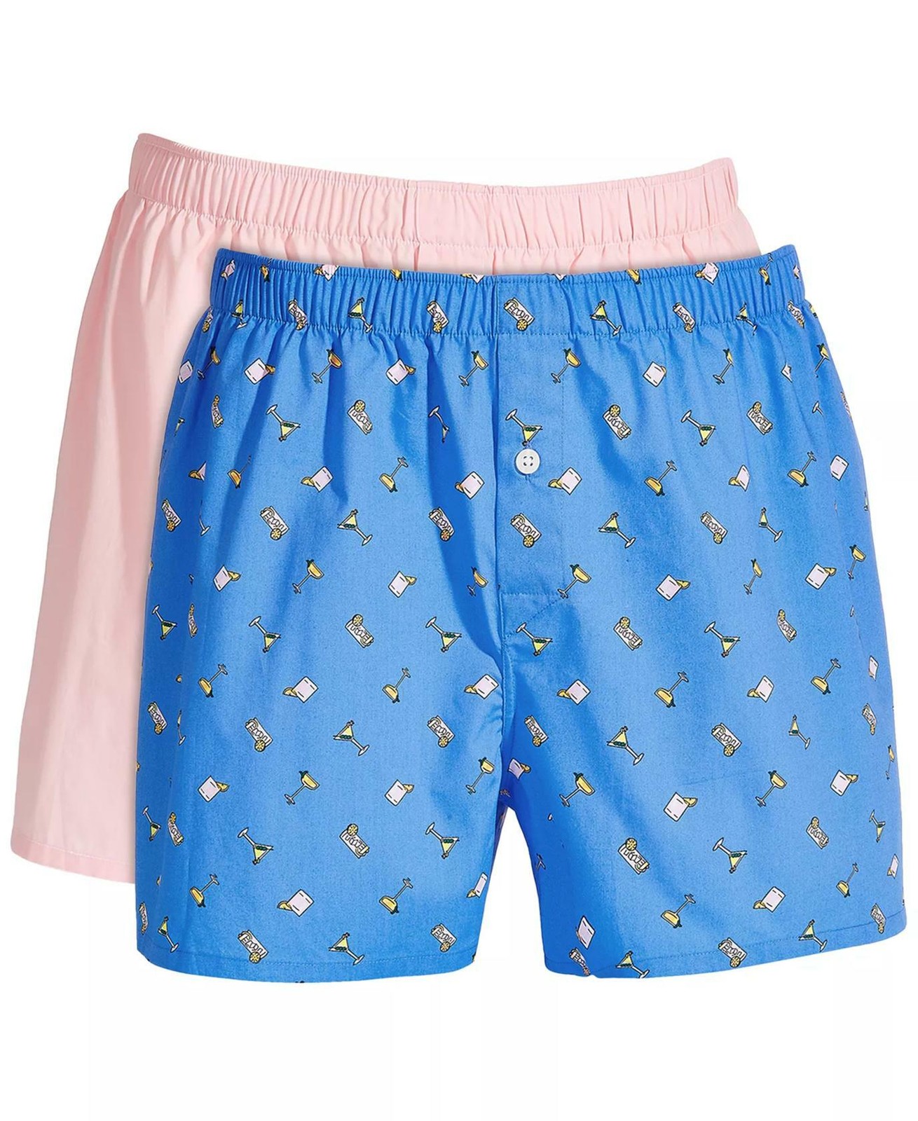 Мужские трусы-боксеры Club Room Mens 2-Pk Хлопковые трусы-боксеры обычного кроя с тематикой Blue Rose Multi-XL 2690₽