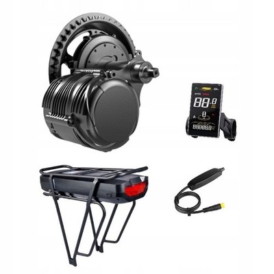 TSDZ8 Fahrrad-Umbausatz 48V 750W 17AH Gepäckträgerbatterie