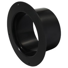 4 Inch ABS Duct Connector Flange, Black, 1PCs