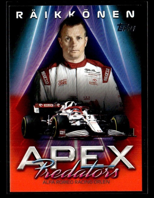 2021 Topps Formula 1 Flagship Kimi Räikkönen Apex Predators Orange 23/25 #AP-KR