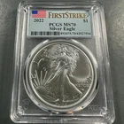 2022 SILVER Eagle, PCGS MS70 FIRST STRIKE (89681)