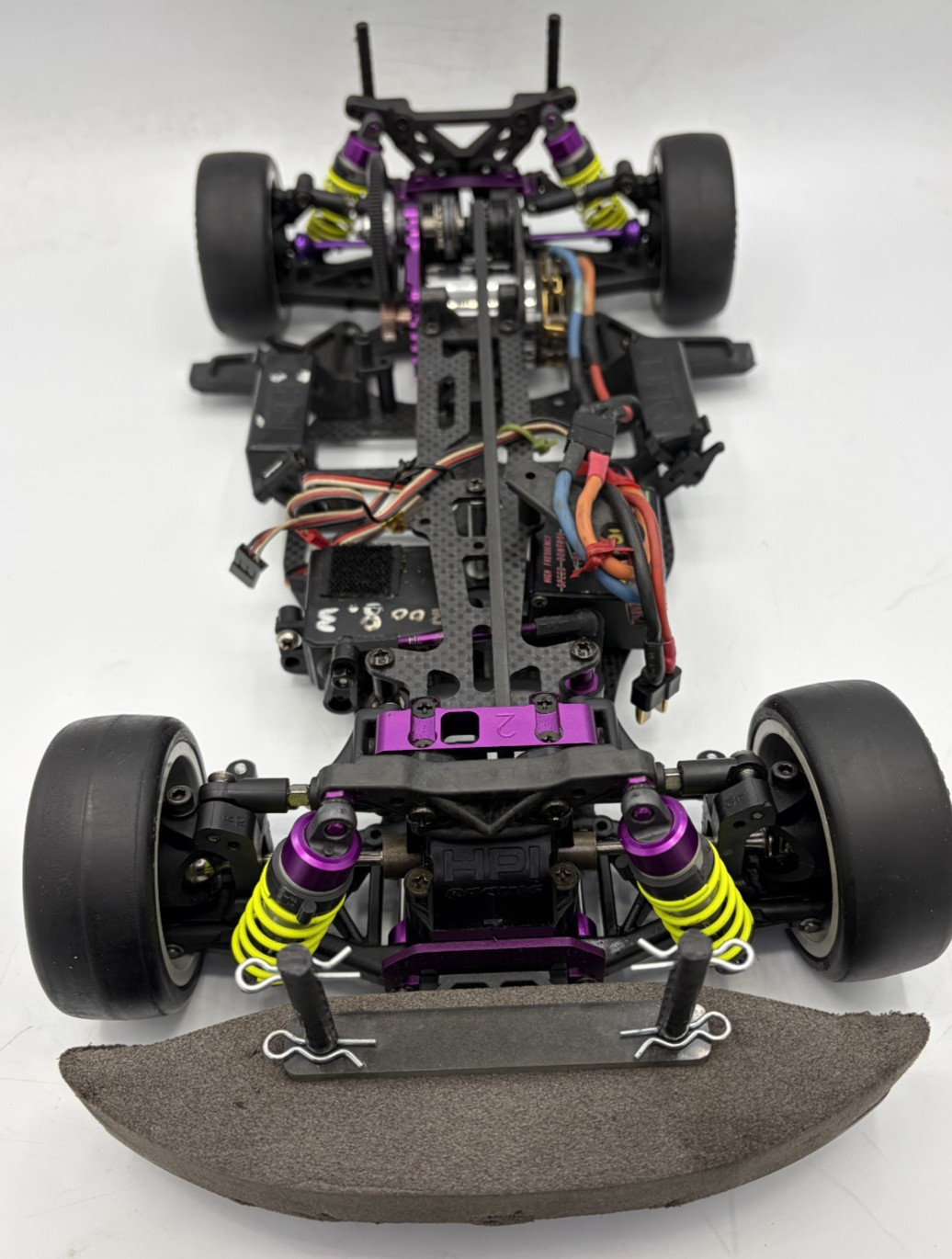 For parts HPI RS4 PRO2 carbon chassis with ESC and motor