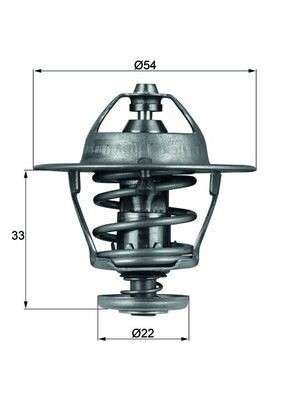 Mahle Thermostat, KüHlmittel Tx 53 85D FüR Honda Mazda Opel-image