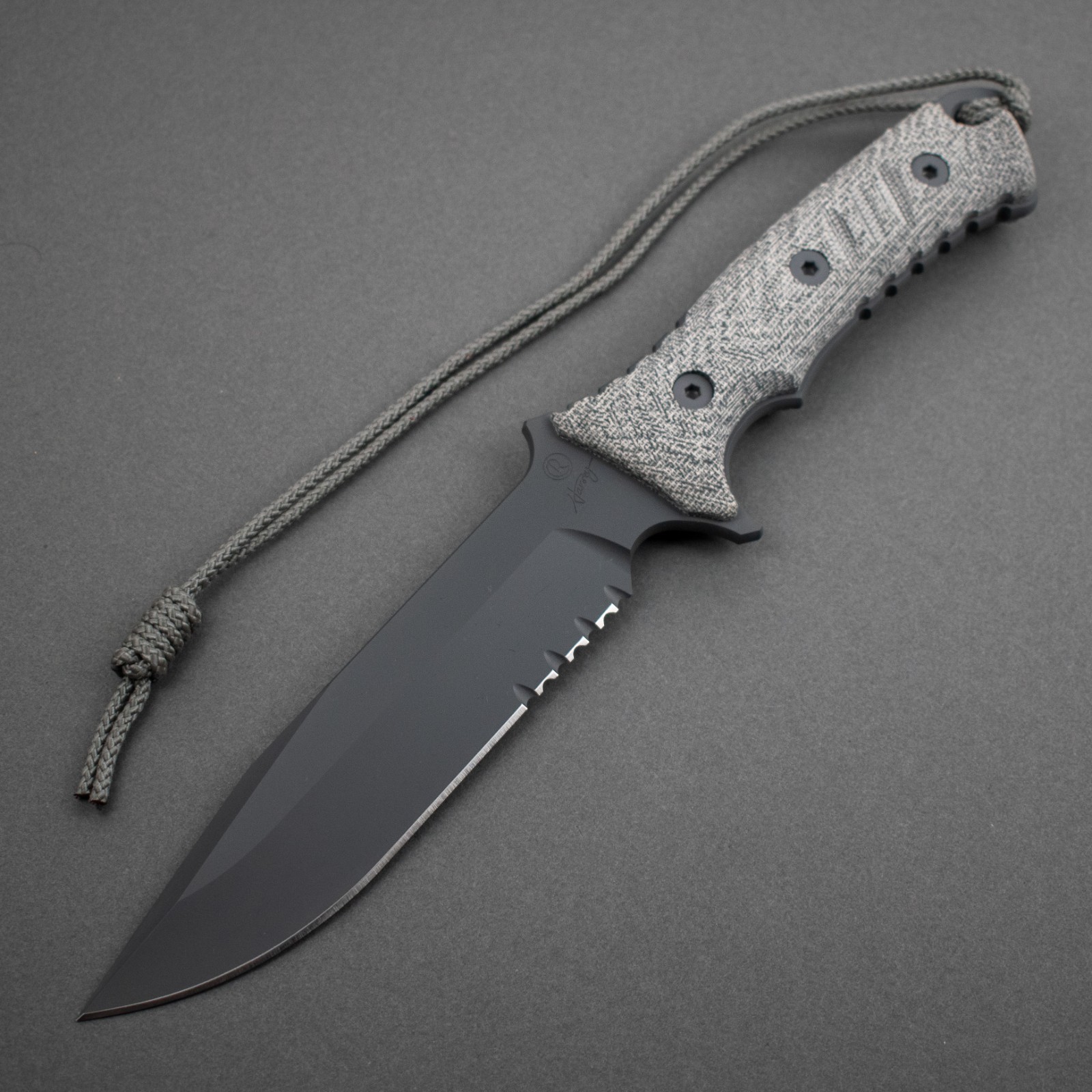 NEW! Chris Reeve Pacific MagnaCut 6", Serrated, Micarta, Camo Sheath, PAC-1001