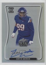 2020 Leaf Metal Draft Silver Rainbow 34/60 Curtis Weaver #BA-CW1 Auto 4z8