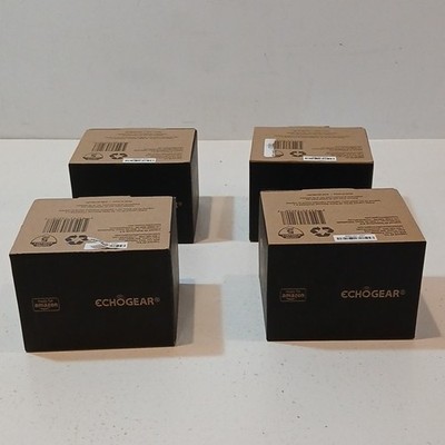 Lot of 4 Echogear Outlet Shelf Mounts for Amazon Echo Dot (4th Gen) -White - New