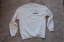 Sun Valley Idaho Crewneck Sweatshirt Mens M White Ski Trail Map Graphic