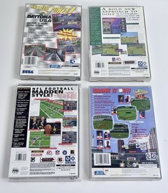 SEGA Saturn 4 Game Sports Lot w/Cases & Manuals: Daytona USA, Madden 97 SEE DESC