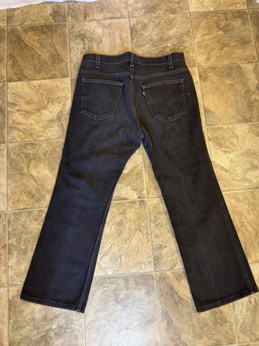 Vintage Levi’s 517 Black Denim Pants USA Made 90s 34x27 Bootcut Cotton Blend US