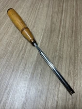 Vintage Buck Bros Gouge Carving Chisel For Wood Lathe Turning 1/4” Wide