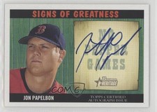 2005 Bowman Heritage Signs of Greatness Jonathan Papelbon #SG-JP Auto 5qi