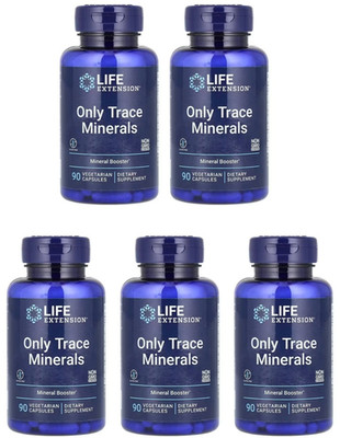 Life Extension Only Trace Minerals 5X90Caps Chromium/Glycinate/Vanadyl/Manganese