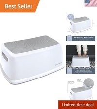 Modern Toddler  Me Step Stool for Potty Training - Holds 320 lbs, Grey Design