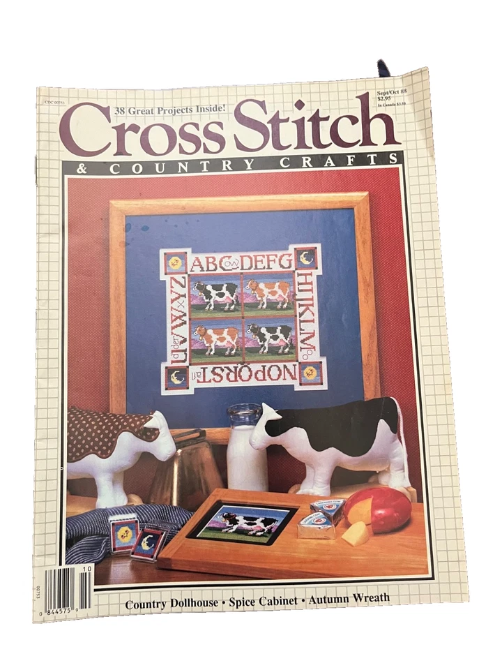 批量 6 张 Just Cross Stitch 杂志 2020 - 2023 年 & Cross Stich Country 工艺品 1988 — 第 3/4 张图片
