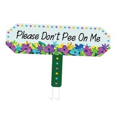 1 Pc No Peeing Dog Sign 11.5 x 9 Inch Please Don't Pee on Me Sign Please Curb