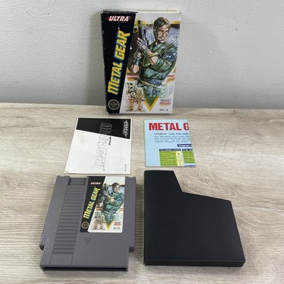 Metal Gear (Nintendo NES, 1988) Complete CIB Game w/ Box Manual Map Authentic