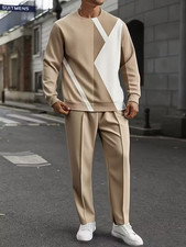 Men's Outfit 2 Piece Set Shirt  Pants Suit PLUS SIZE BIG 6XL