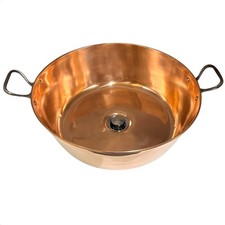 Vintage French Copper Basin Sink Bathroom Cloakroom Camper Van