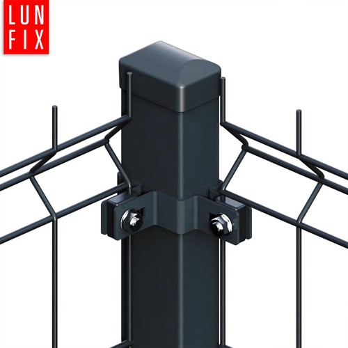 Eckschelle für 40x60 mm Pfosten Graphit - Bild 7 von 8