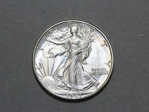 1941-D 50C Walking Liberty Silver Half Dollar Ch/Gem Bu