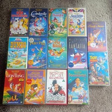 BULK JOB LOT OF 14 CLASSIC WALT DISNEY VHS VIDEOS ALL DIFFERENT