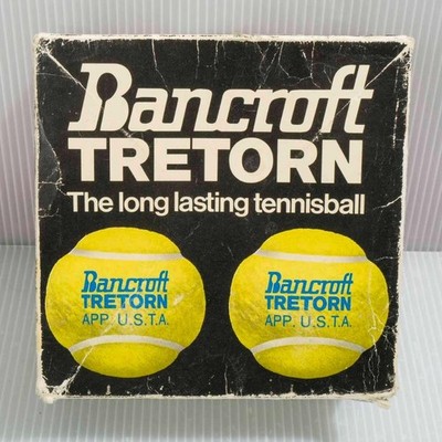 Vintage Bancroft Tretorn Tennis Balls USTA Approved 4 Pack Made in Ireland Boxed