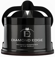 Diamond Edge No 1 Knife Sharpener Safe & Compact Manual Knife Sharpener for Any