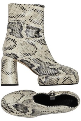 aeyde Stiefelette Damen Ankle Boots Booties Gr. EU 37 Beige #hn2hnyi