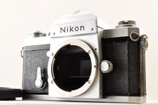 Nikon F Eye Level Silver 35mm SLR Film Camera Excellent 5  4685