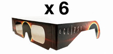 x 6  Solar Eclipse Glasses: Premium :  ECLIPSE 12th Aug 2026 : Free P&P