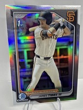 2024 Bowman Draft James Tibbs III Chrome Refractor 1st Prospect #BDC-40 + Base