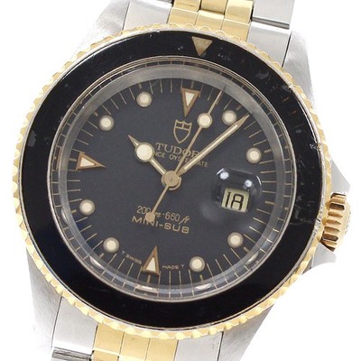 TUDOR Prince Oyster Date Mini Sub 94401 black Dial Automatic Boy's Watch_949594